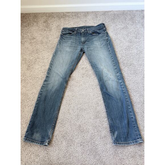 Levi's Other - Levi's 511 Men's Slim Fit Straight Jeans 34x32 Blue Denim Size W34 L31 Zip Close